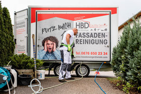 Fassadenreinigung der HBD Facility Service GmbH